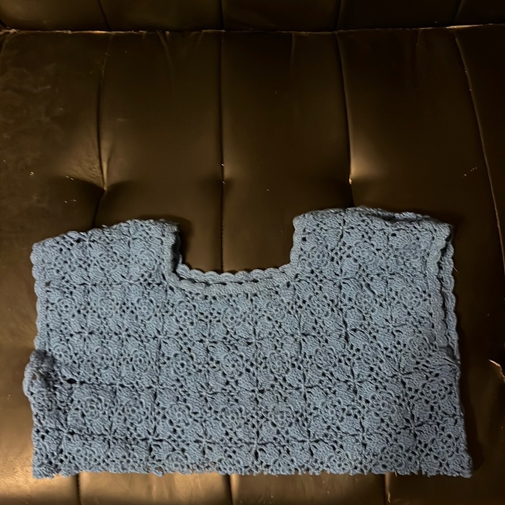 Woman’s crocheted halter top, size medium